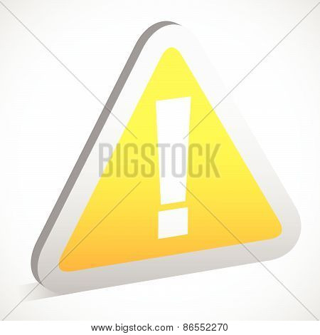 3D Red Exclamation Mark. Eps 10 Vector