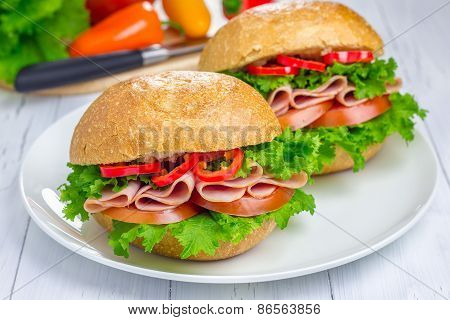 Healthy Sandwiches With Ham