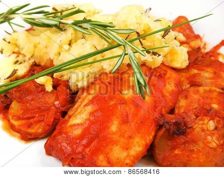 White Fish In Tomato Sauce