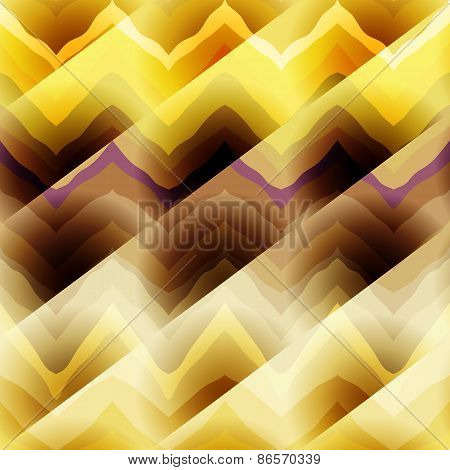 Yellow chevrons with diagonal strikes.