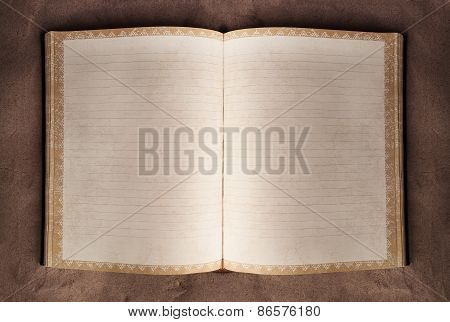 Open Book Blank On The Sand
