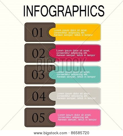 Modern infographic web design template