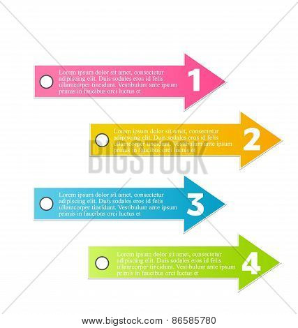 Modern infographic web design template