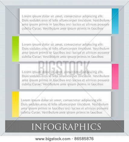 Modern infographic web design template