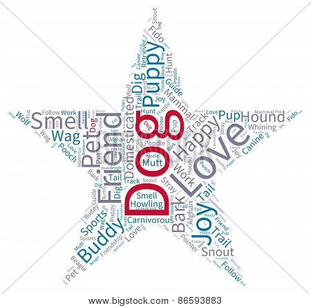 Star Shaped Dog Word Cloud