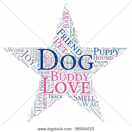 Star Shaped Dog Word Cloud