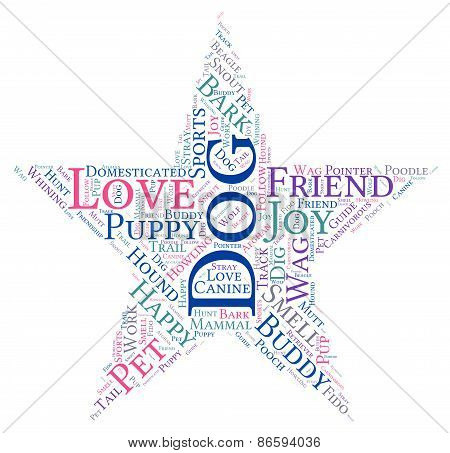 Star Shaped Dog Word Cloud
