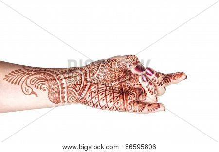 Apaan Mudra With Henna