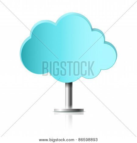 Blue Cloud On The Leg