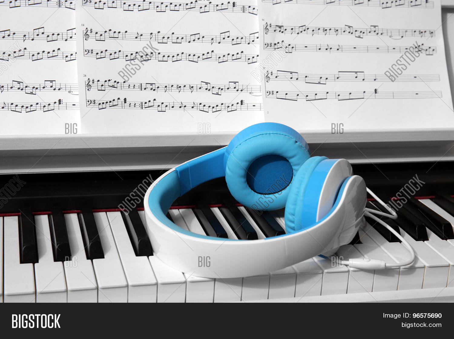 Piano Headphones Music Image & Photo (Free Trial) Bigstock