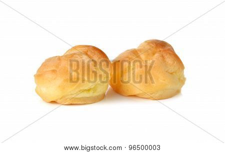 Eclair With Vanila Flavor On White Background