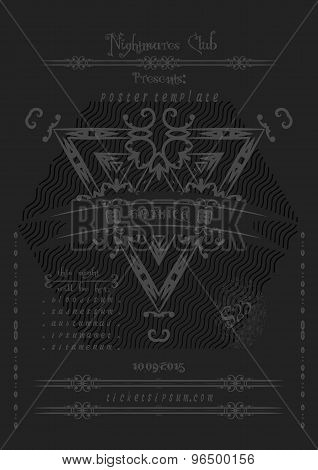 Rock Or Metal Music Concert  Poster Template