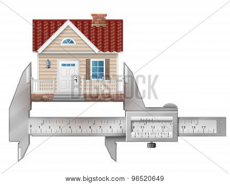 Caliper Measures House Building