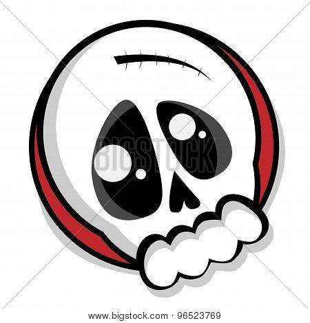 Cute emo skull