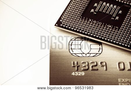 Credit card and processor background