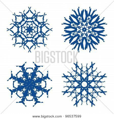 Snowflakes. Vector.