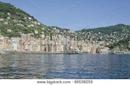Entrance By Ship To The Harbor