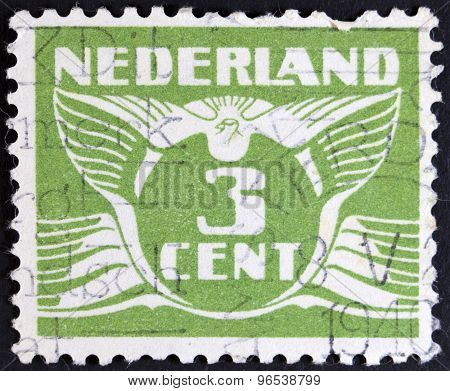 Vitage postage stamp - isolated on black