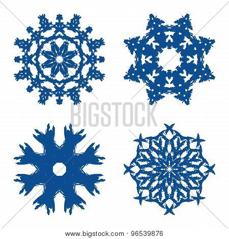 Snowflakes. Vector.