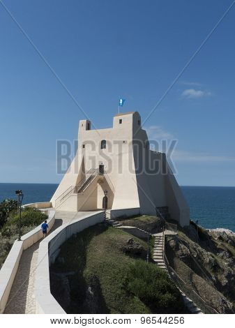 Coastal tower in Sperlonga, Italy