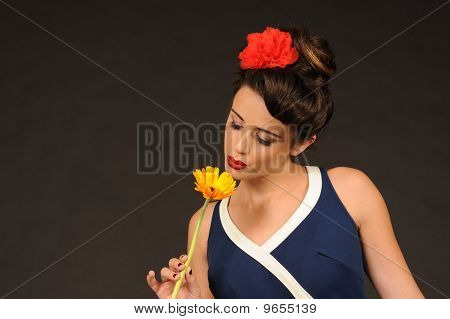 Um bonito pin up girl