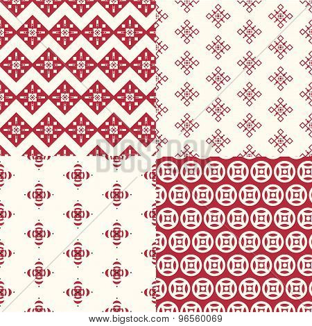 Geometric patterns ornament background