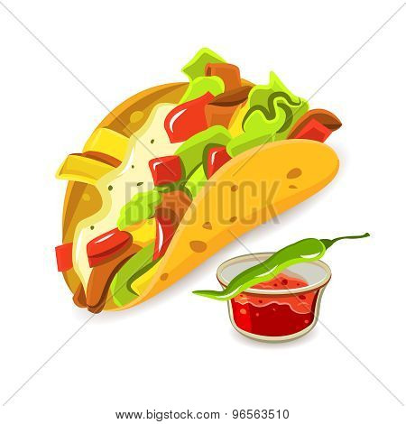 Mexican Food Taco Concept