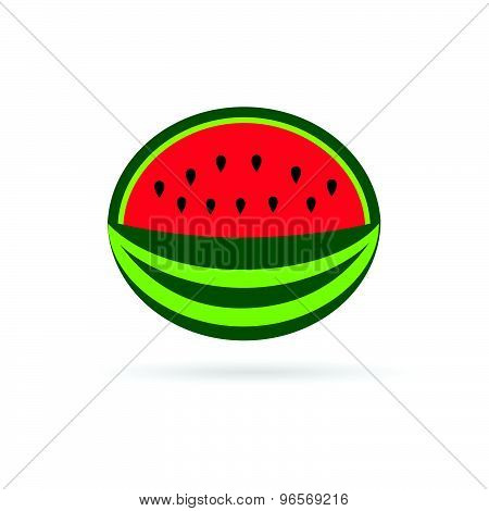 Watermelon Color Fruit Vector