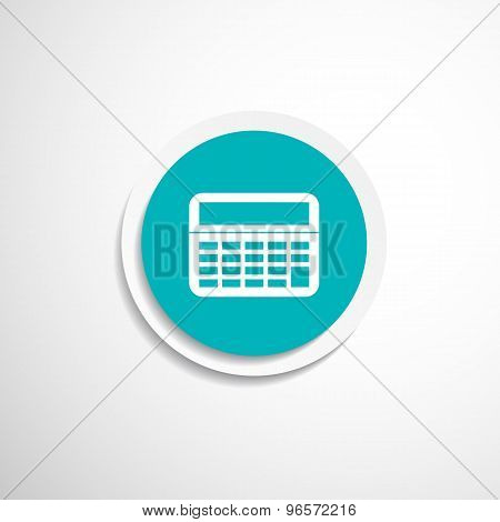Vector Calculator Icon isolated displa, mathematics
