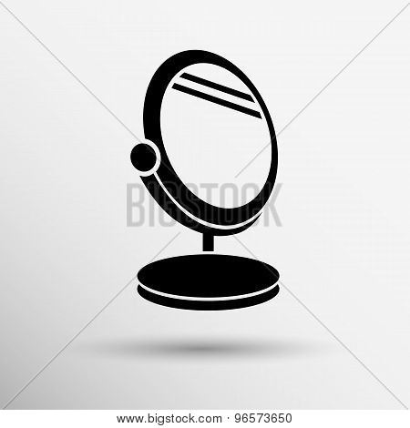 mirror icon vector isolated view sign symbol