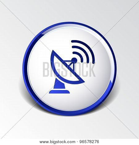 Radar Vector icon satellite dish tv technology