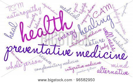 Preventative Medicine Word Cloud