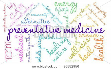 Preventative Medicine Word Cloud