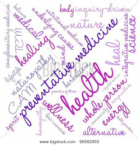 Preventative Medicine Word Cloud