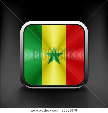 original and simple Senegal flag isolated vector