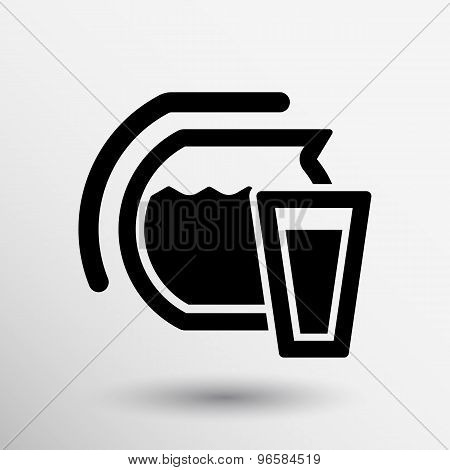Glass jar of preserved apples compote LOGO