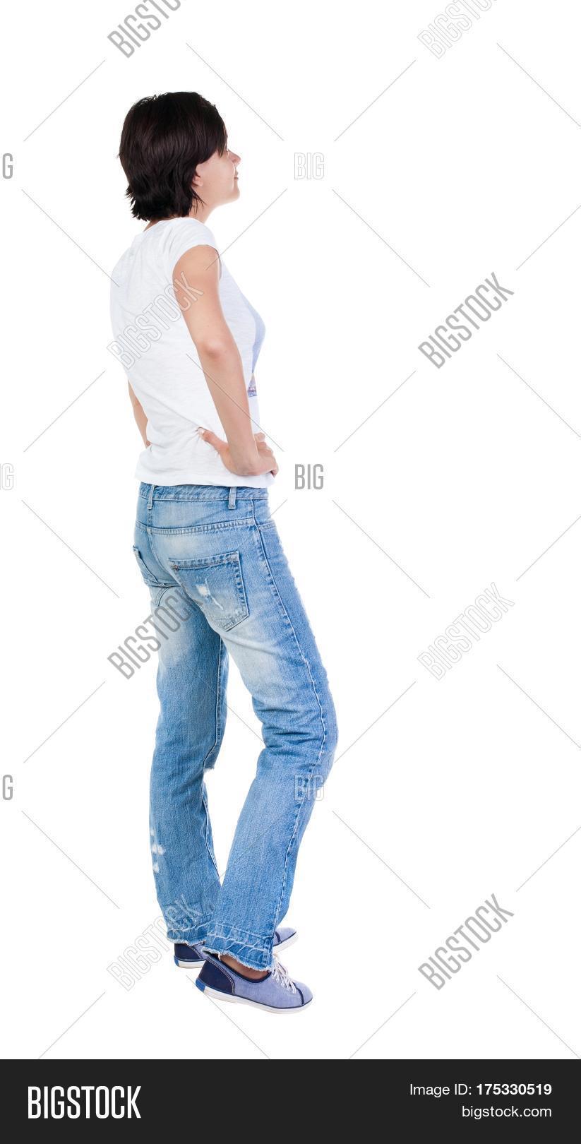 Standard Back View Back View Standing Image & Photo (Free Trial) | Bigstock