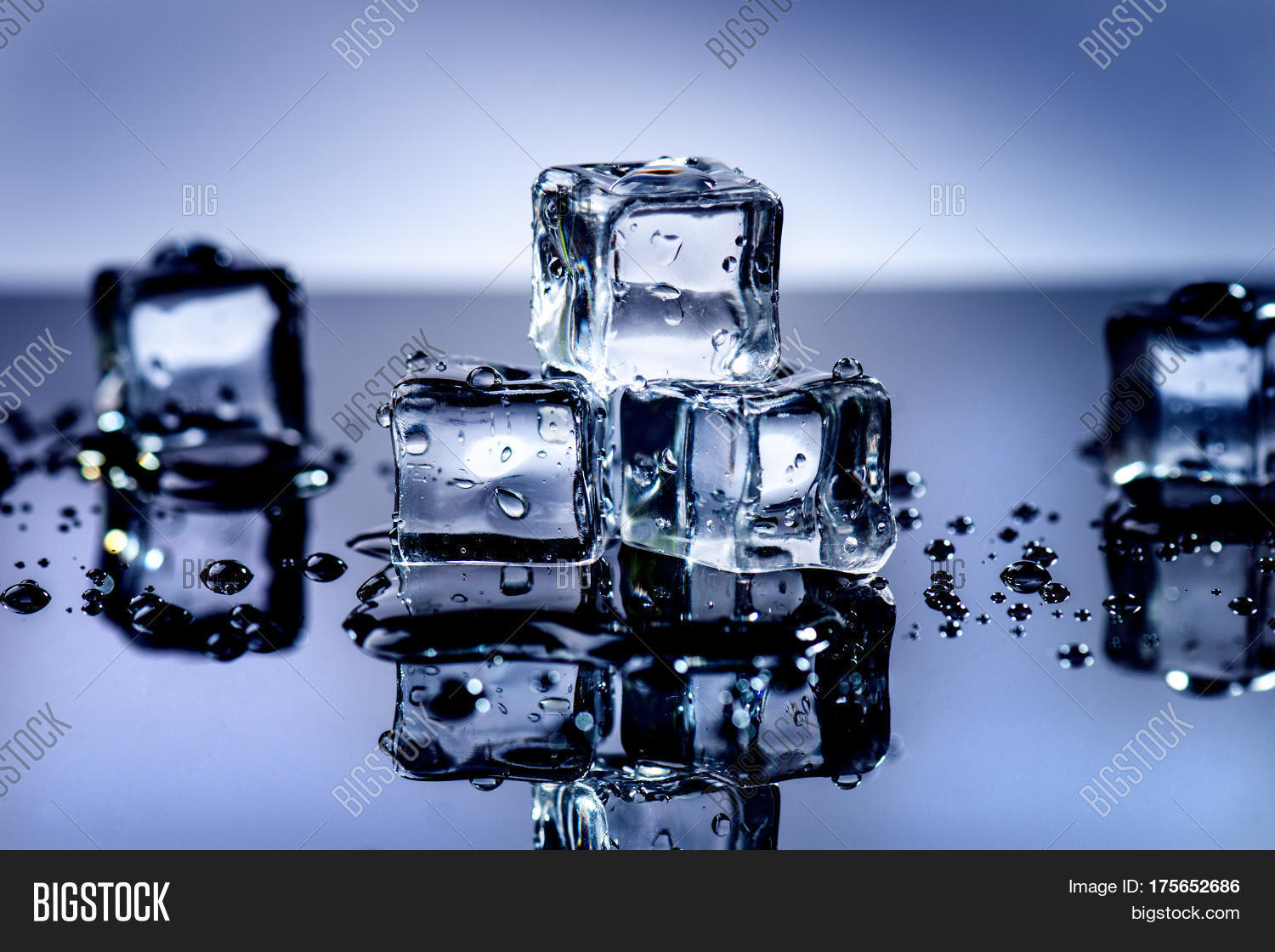 Iced Cubes Melting On Image & Photo (Free Trial) Bigstock