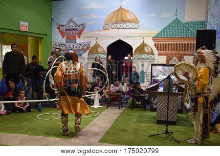 NEW YORK, NY - FEB 19: Children's Museum of Manhattan in New York, as seen on Feb 19, 2017. Its audience has grown to 325,000 visitors each year.