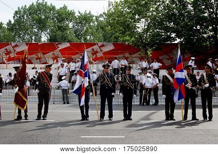 25 may 2007-tiblisi-giorgia-military parade in the streets of Tbilisi in giorgia