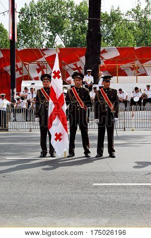 25 may 2007-tiblisi-giorgia-military parade in the streets of Tbilisi in giorgia