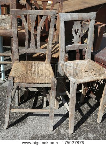 Wicker Chairs For Sale In The Outdoor Antiques Market
