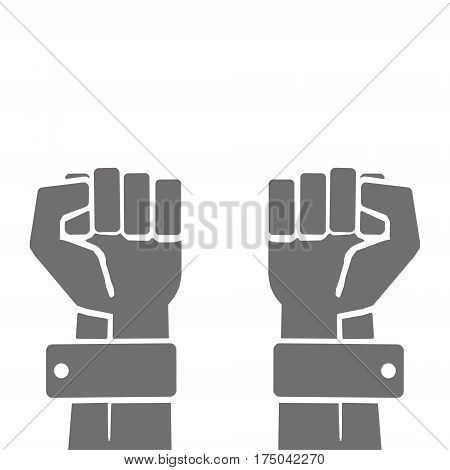 Hands gesture line icon set in modern geometric style with construction lines. Isolated vector illustration of human hands.