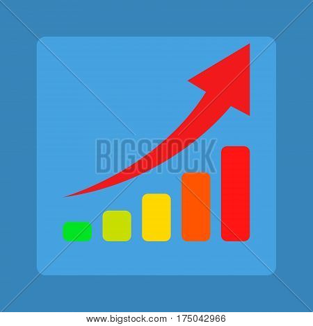 Ranking table on a blue background a new vector illustration