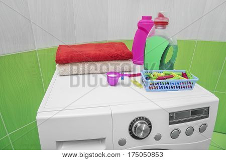 Means for washing on the washing machine.