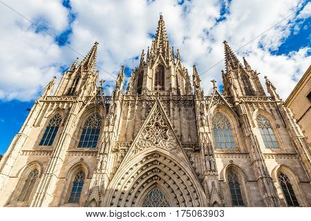 Cathedral of the Holy Cross and Saint Eulalia - Barcelona Catalonia Spain Europe