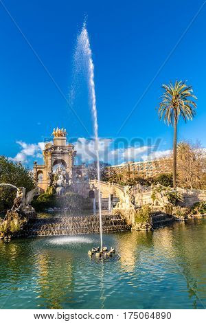 The Cascada Fountain - Parc De La Ciutadella Barcelona Catalonia Spain Europe