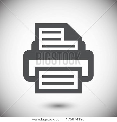 print icon stock vector illustration flat design