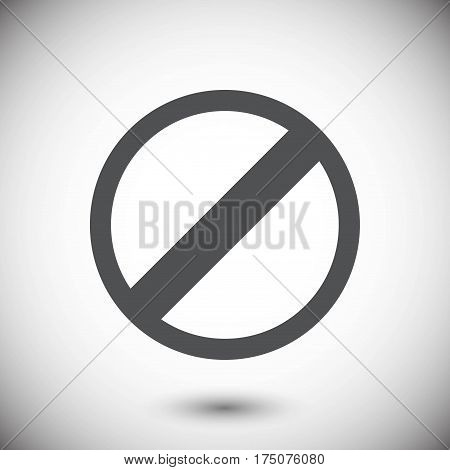 rescricted icon stock vector illustration flat design