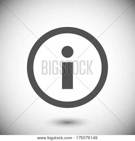 info icon stock vector illustration flat design